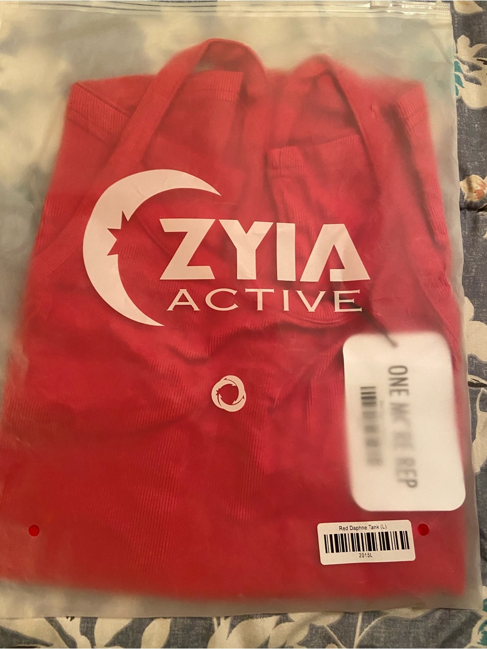 Zyia Red Daphne tank - NEW